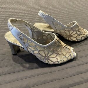 Elegant Beige Slingback Heels